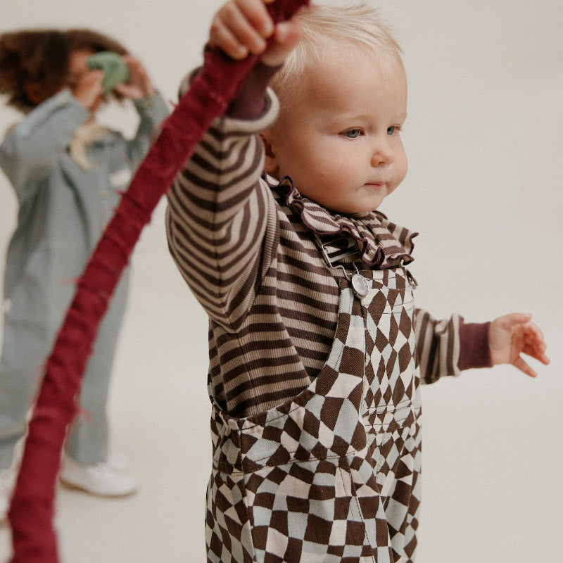 Claude & Co - Blythe dungarees - Warped checkerboard