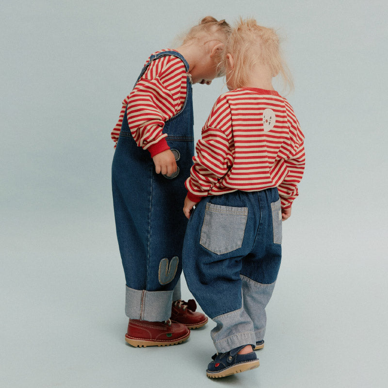 Claude & Co - Blythe patch denim dungarees