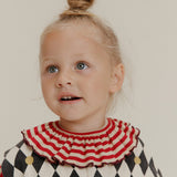 Claude & Co - Bobbi collar - Crimson stripe
