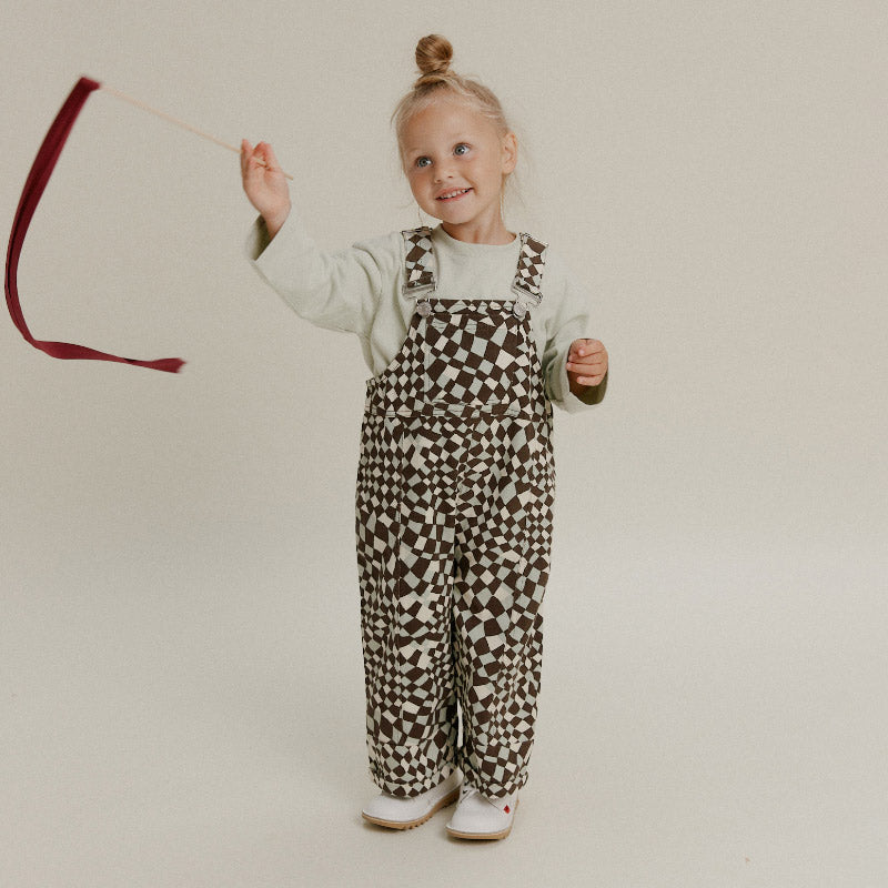 Claude & Co - Blythe dungarees - Warped checkerboard