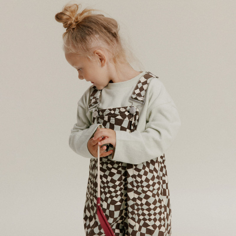 Claude & Co - Blythe dungarees - Warped checkerboard