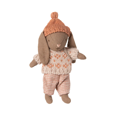 Maileg - Winter bunny - micro brown - rose | Scout & Co