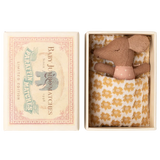 Maileg - Sleepy wakey baby mouse in matchbox - Rose | Scout & Co
