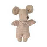 Maileg - Baby mouse in carry cot - Rose | Scout & Co