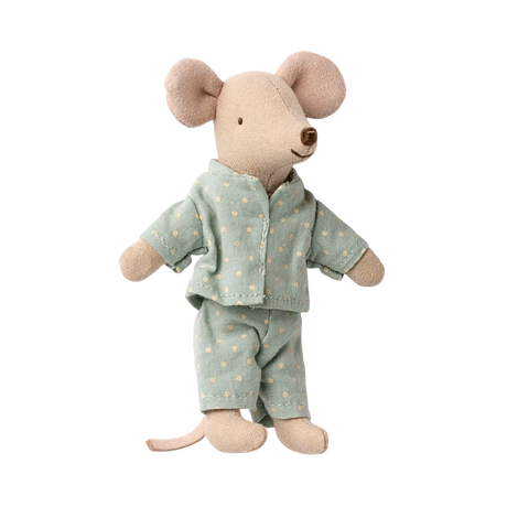 Maileg - Little brother mouse in matchbox - blue spotty PJs | Scout & Co