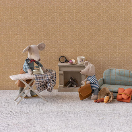 Maileg - Granddad mouse - check jacket + hat