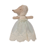 Maileg - Baby mouse in gown - Mint | Scout & Co