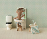 Maileg - Toothbrush set in bag - blue stripe