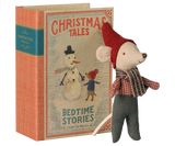 Maileg - Christmas baby mouse in book