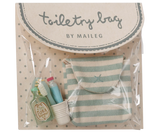 Maileg - Toothbrush set in bag - blue stripe
