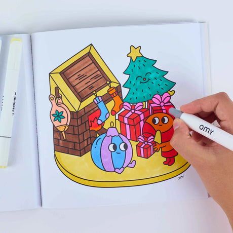 OMY - Cozy Art colouring book - Cozy Christmas | Scout & Co