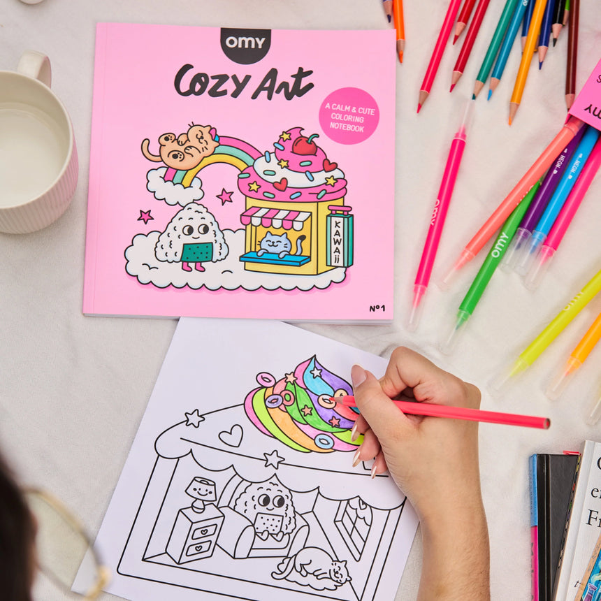 OMY - Cozy Art colouring book - Cozy Kawaii | Scout & Co