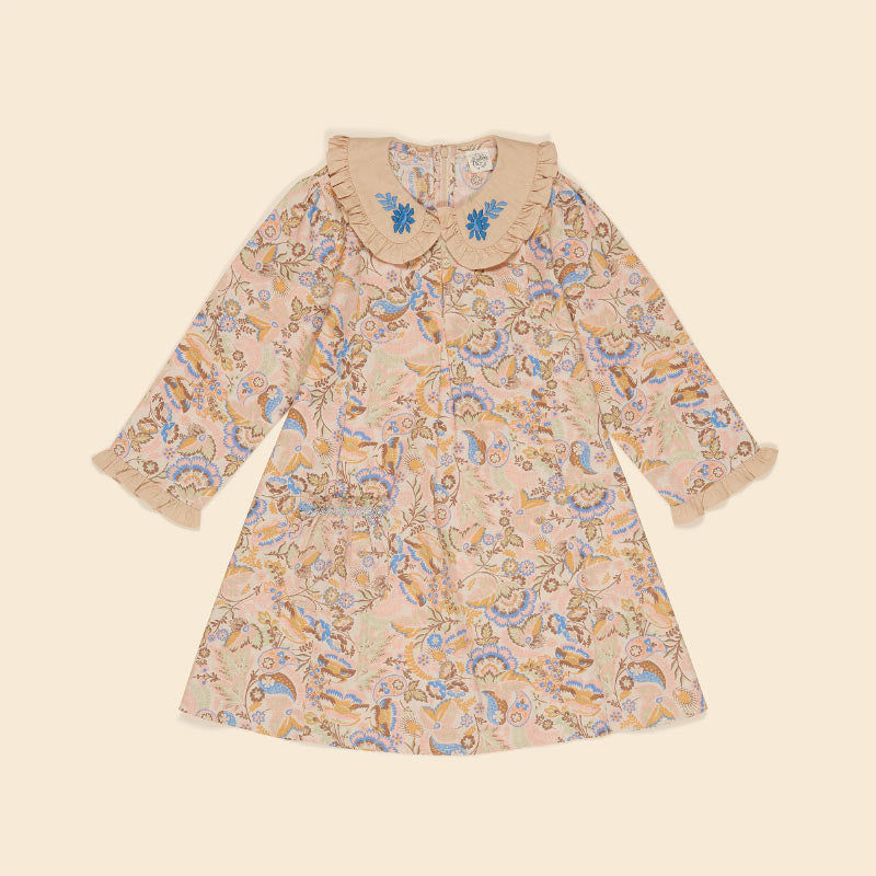 Apolina - Cara dress - Woodland Floral Cream | Scout & Co