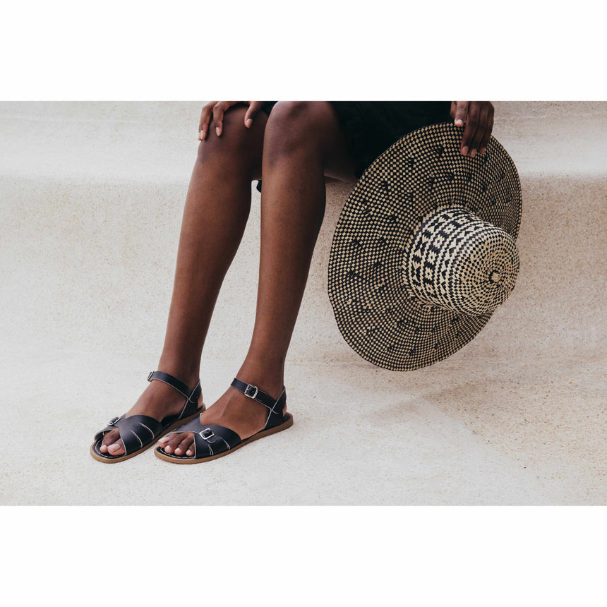 Saltwater Classic Sandals - Black - Adult | Scout & Co