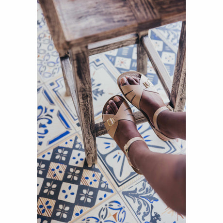 Saltwater Classic Sandals - Latte - Adult | Scout & Co