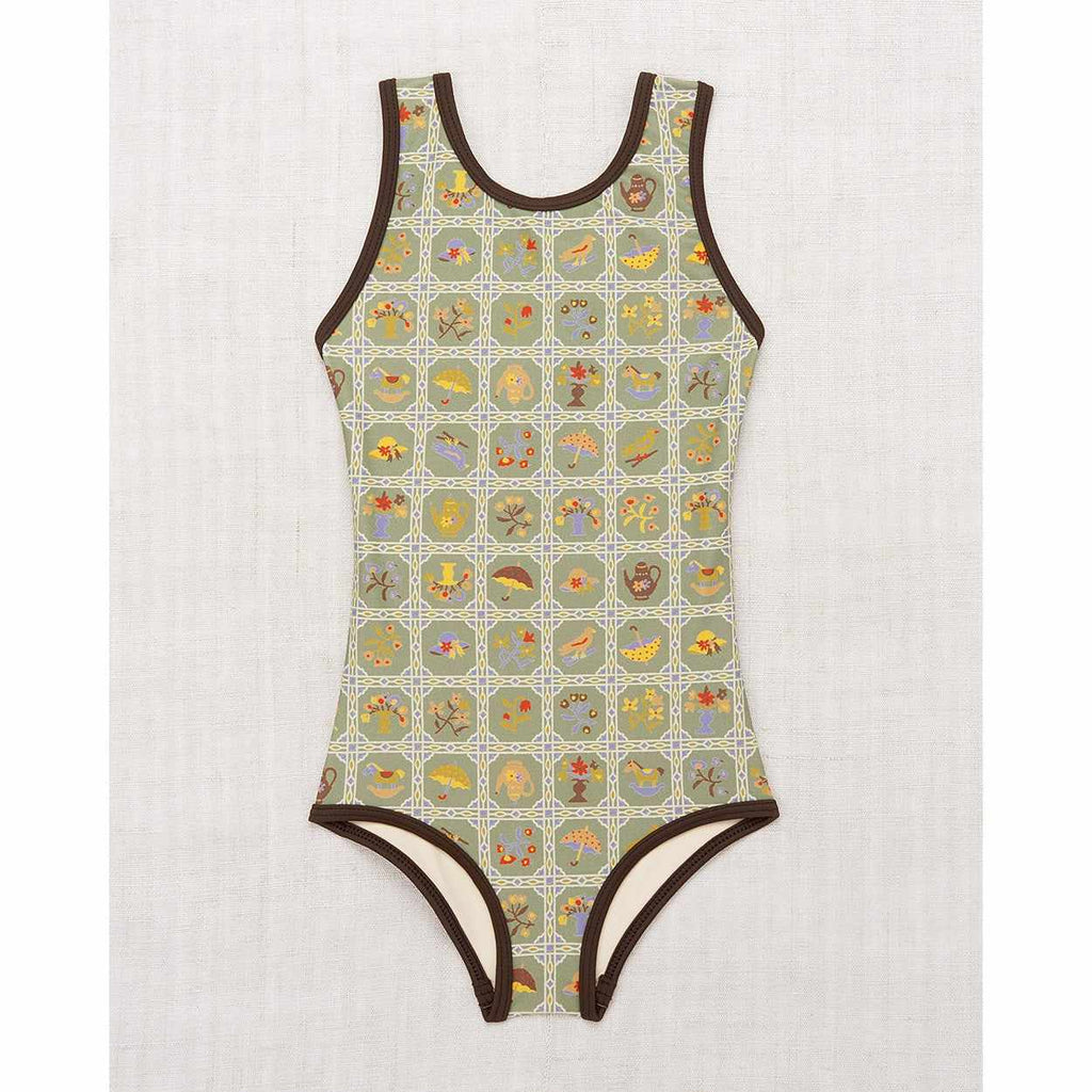 Misha & Puff - Classic swimsuit - Vert Trellis | Scout & Co