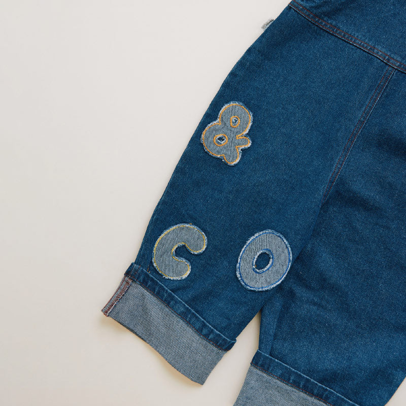 Claude & Co - Blythe patch denim dungarees