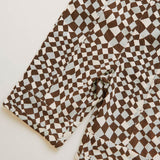 Claude & Co - Blythe dungarees - Warped checkerboard