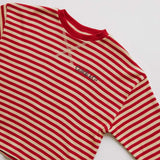 Claude & Co - Jamie long-sleeve tee - crimson stripe
