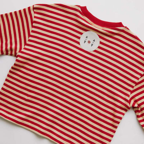 Claude & Co - Jamie long-sleeve tee - crimson stripe
