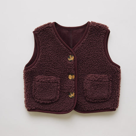 Claude & Co - Amos borg gilet - plum | Scout & Co