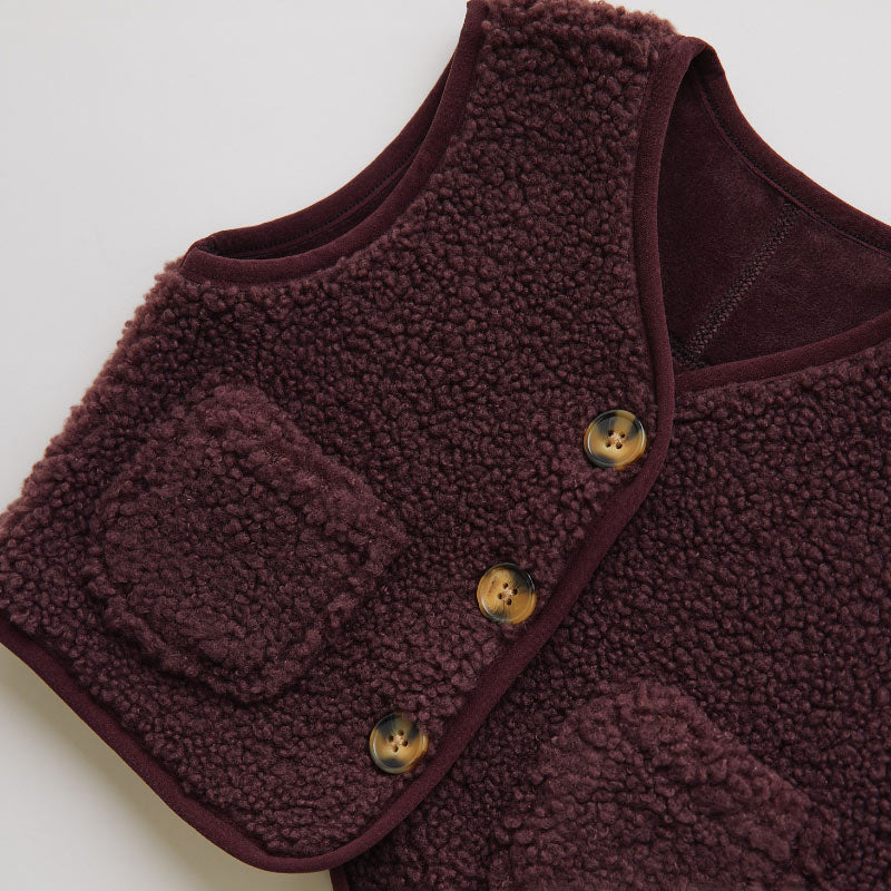 Claude & Co - Amos borg gilet - plum | Scout & Co