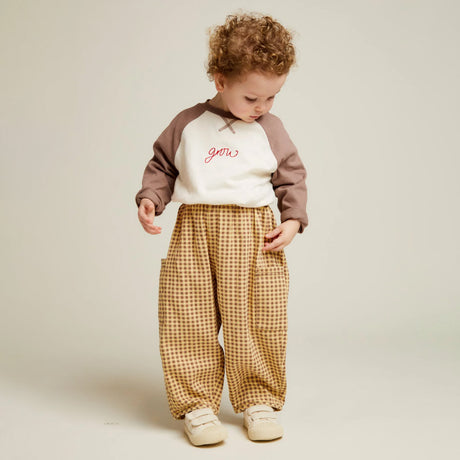 Claude & Co - Emerson trousers - Ochre Gingham | Scout & Co