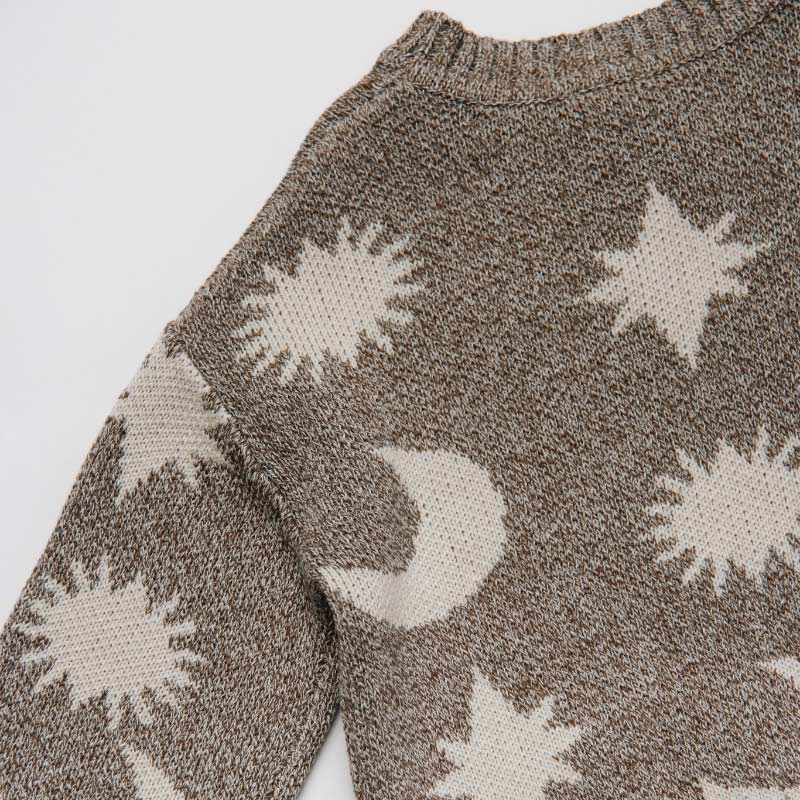 Claude & Co - Cozmo moon star knit sweater - mushroom