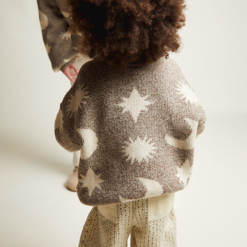 Claude & Co - Cozmo moon star knit sweater - mushroom
