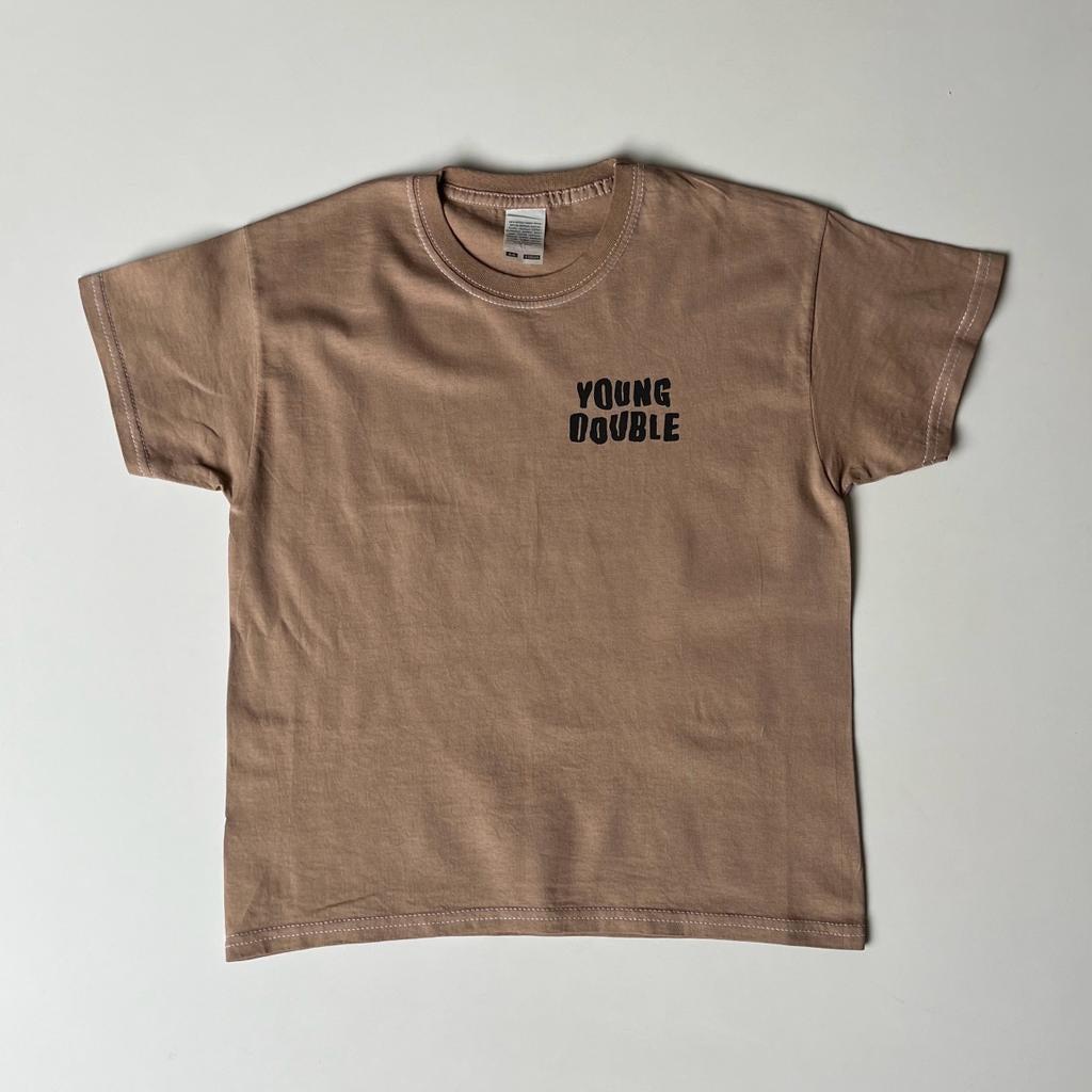 Young Double x Scout & Co exclusive - Younger & Wiser T-shirt - Clay | Scout & Co