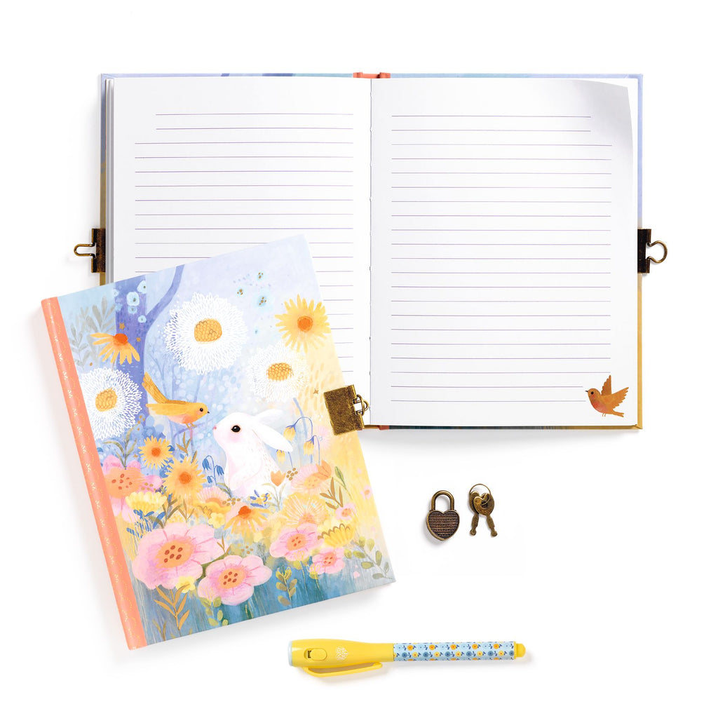 Djeco - Kendra secret notebook with lock, key and magic pen | Scout & Co