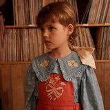 Apolina - Dionne Blouse - Quilt Calico Blue Pebble | Scout & Co