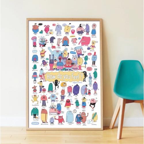 Poppik - Discovery Sticker Poster - Emotions: How Do You Feel? | Scout & Co