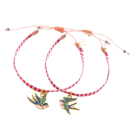 Djeco - You & Me Friendship Bracelets DIY kit - Bird Ribbons