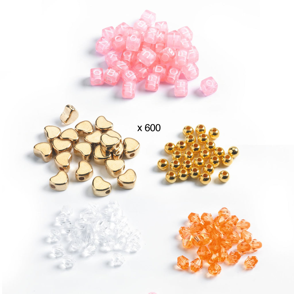 Djeco - 1000 Alphabet beads set - Gold | Scout & Co