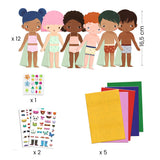 Djeco - Soft Dress Up felt characters craft set | Scout & Co
