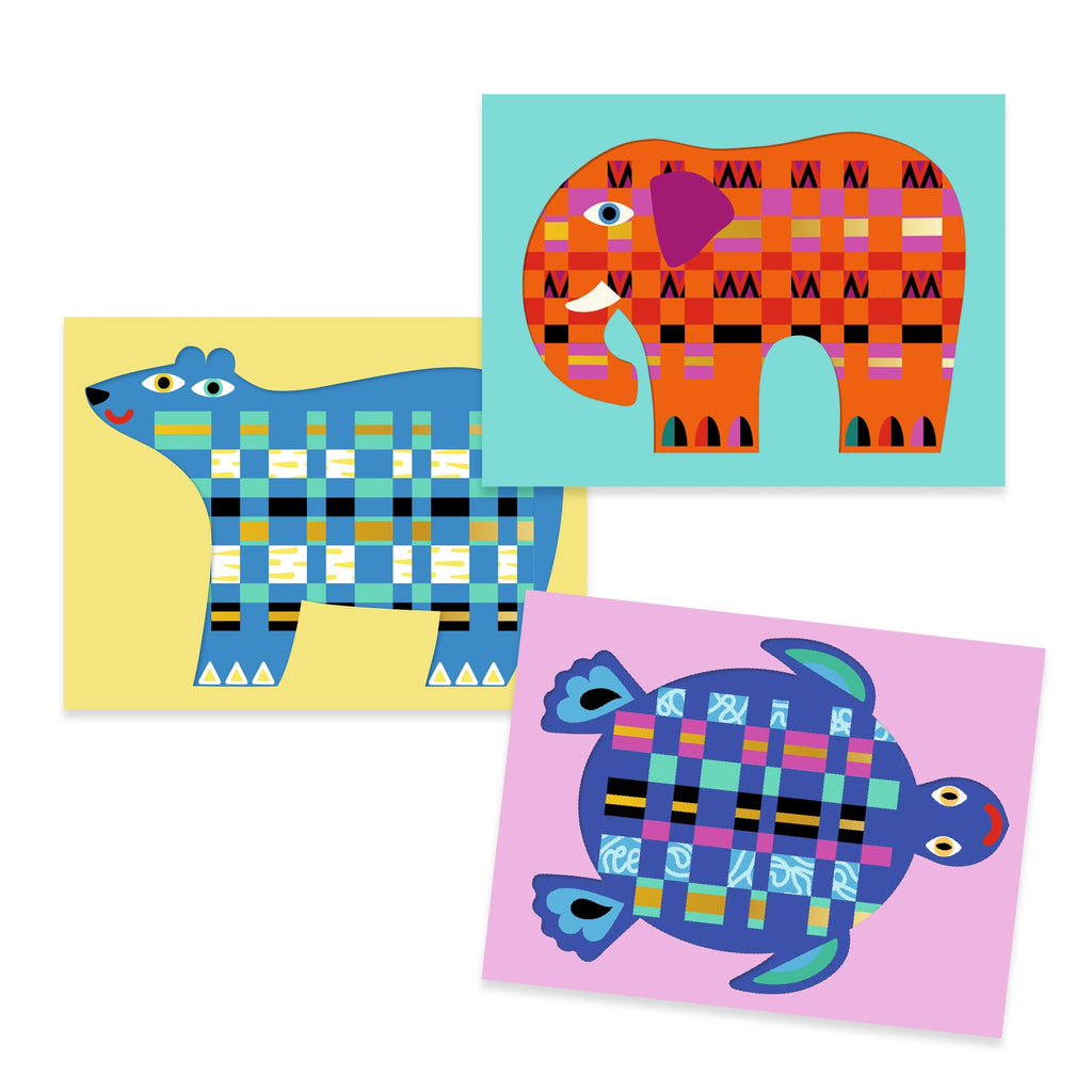 Djeco - In Front, Behind, In Front weaving paper craft kit | Scout & Co