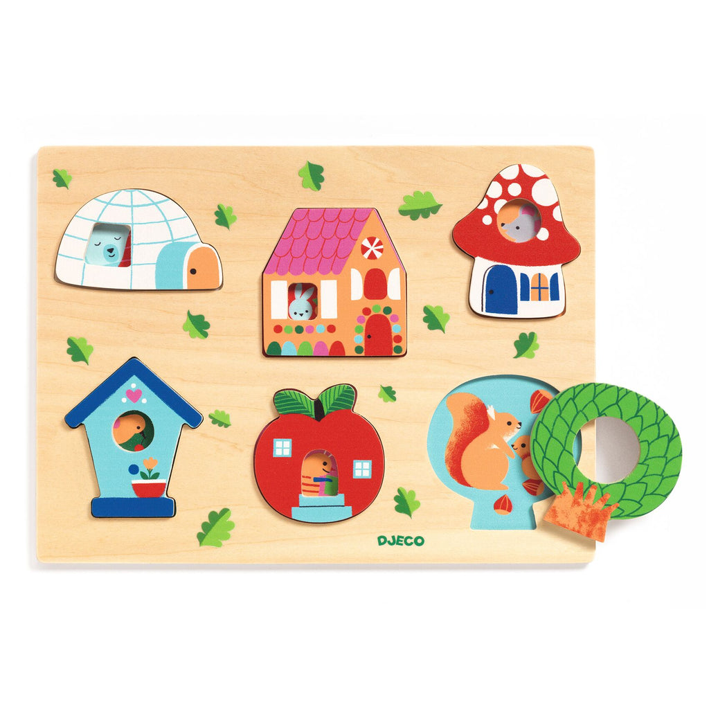 Djeco - Coucou House relief puzzle | Scout & Co