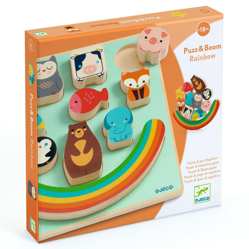 Djeco - Puzz & Boom Rainbow wooden puzzle | Scout & Co