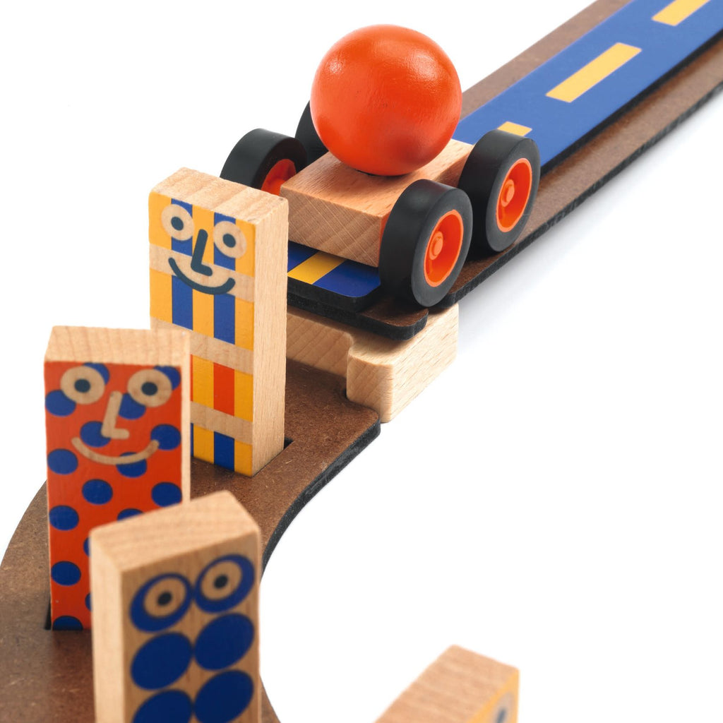 Djeco - Zig & Go Junior - Action Reaction construction game - 51 pieces - Racer | Scout & Co