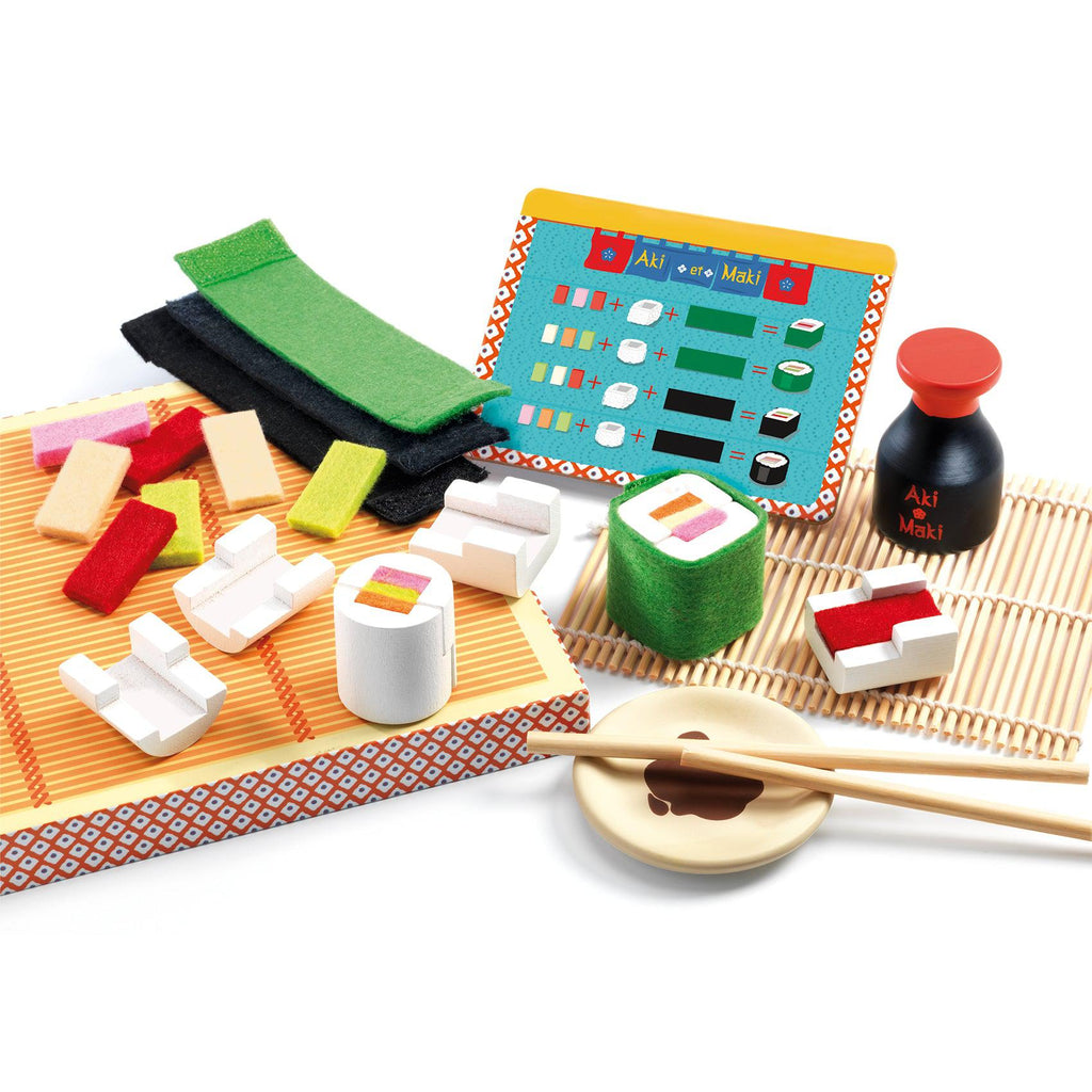 Djeco - Aki & Maki sushi wooden roleplay game | Scout & Co