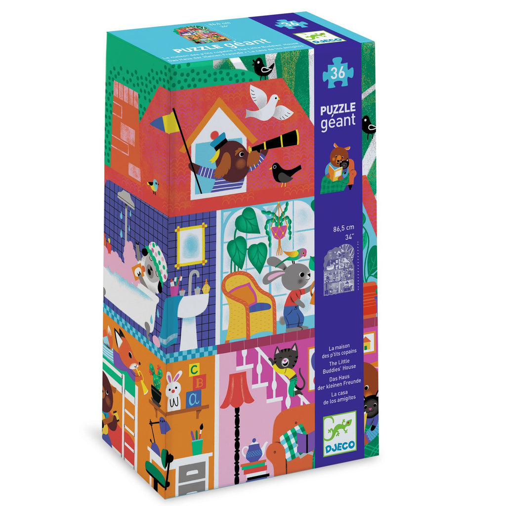 Djeco - The Little Buddies' House 36-piece giant jigsaw | Scout & Co