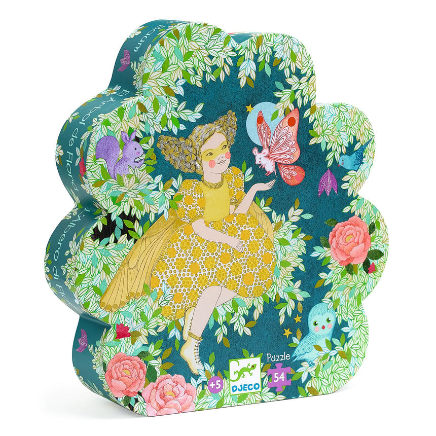 Djeco - Flora's Tree 54-piece silhouette jigsaw puzzle | Scout & Co