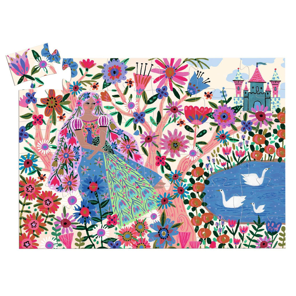 Djeco - The Princess & Her Peacock 36-piece puzzle | Scout & Co