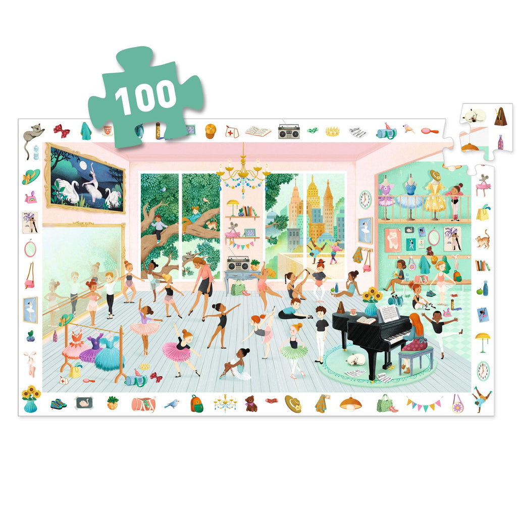 Djeco - Dance School 100-piece observation jigsaw puzzle | Scout & Co