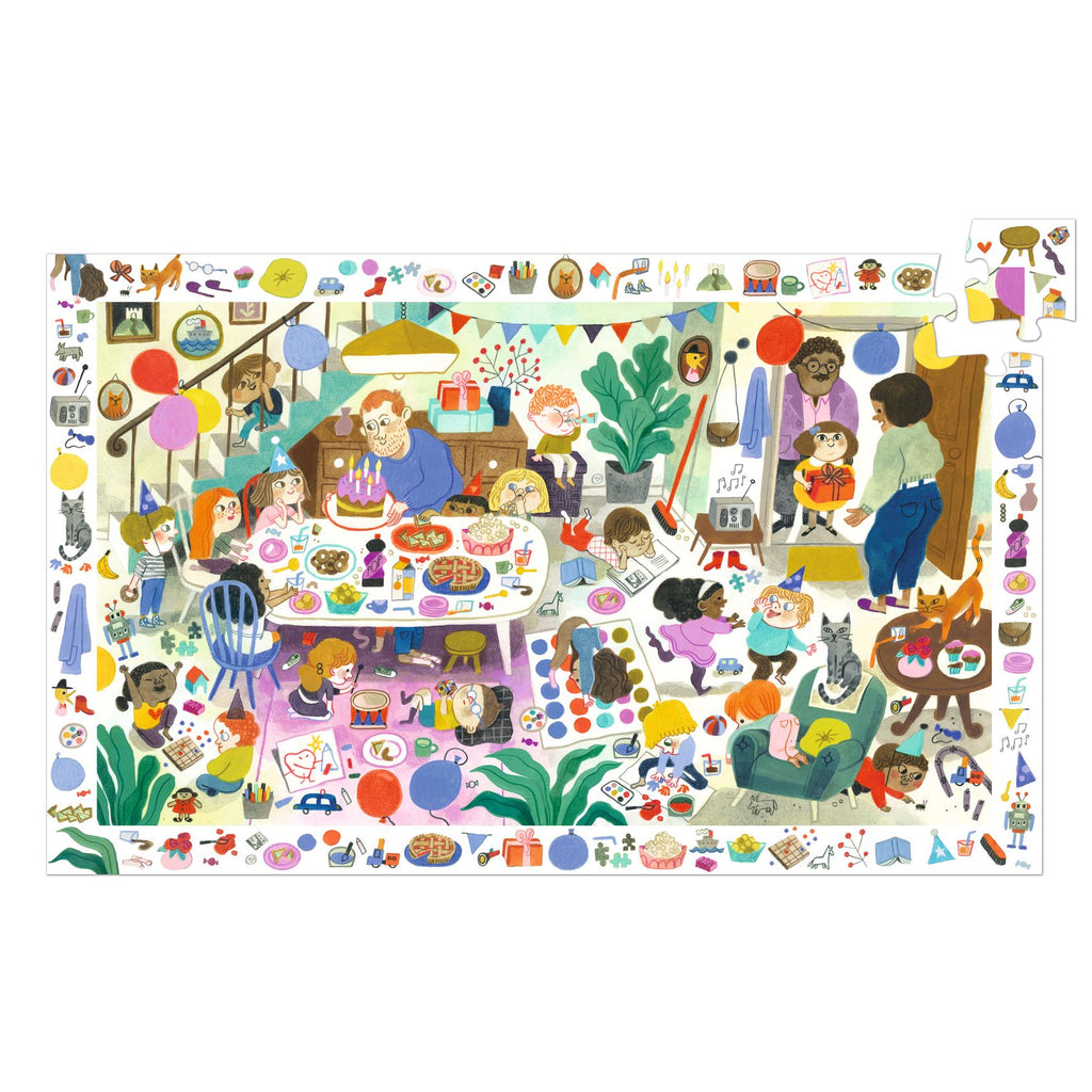 Djeco - Birthday Party 54-piece observation jigsaw puzzle | Scout & Co