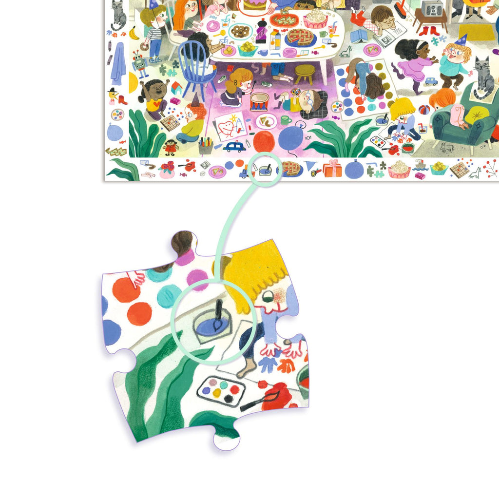 Djeco - Birthday Party 54-piece observation jigsaw puzzle | Scout & Co