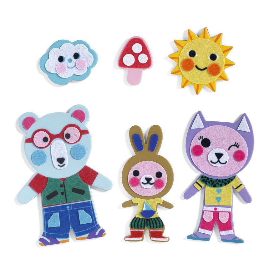 Djeco - Funky Family magnets to decorate DIY kit | Scout & Co
