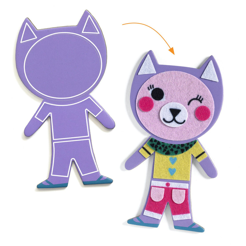 Djeco - Funky Family magnets to decorate DIY kit | Scout & Co