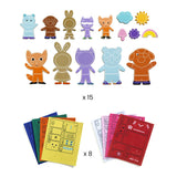 Djeco - Funky Family magnets to decorate DIY kit | Scout & Co